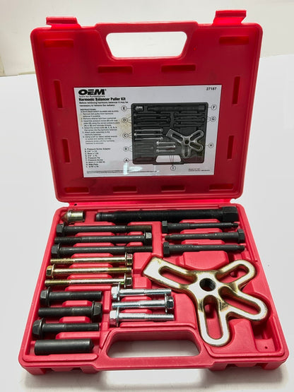 USED #14 - OEM TOOLS 27187 Harmonic Balancer Puller Tool Kit Set