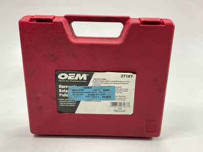 USED #19 - OEM TOOLS 27187 Harmonic Balancer Puller Tool Kit Set