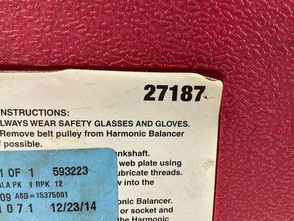 USED #19 - OEM TOOLS 27187 Harmonic Balancer Puller Tool Kit Set
