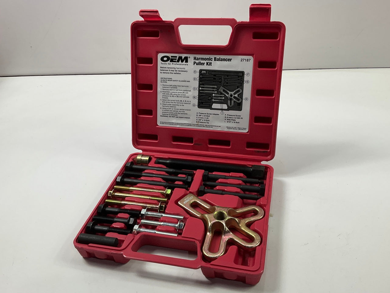 USED Tool # 5 - OEM Tools 27187 Harmonic Balancer Puller Tool Kit Set