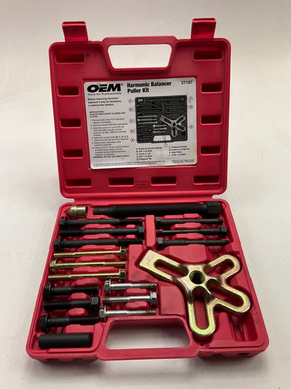 USED #6 - OEM TOOLS 27187 Harmonic Balancer Puller Tool Kit Set