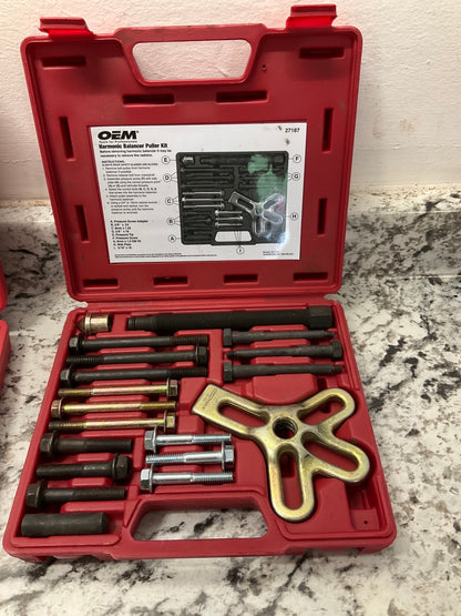 OEM TOOLS 27187 Harmonic Balancer Puller Tool Kit Set
