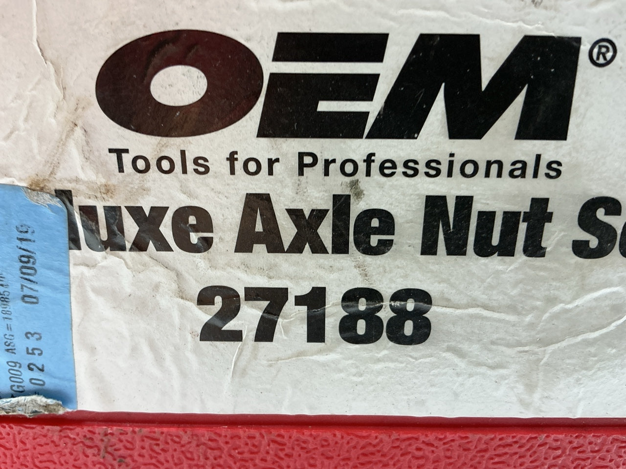 USED #23 OEM Tools 27188 Axle Nut Socket Set - 9 Piece 6 Pt 1/2 Drive Impact