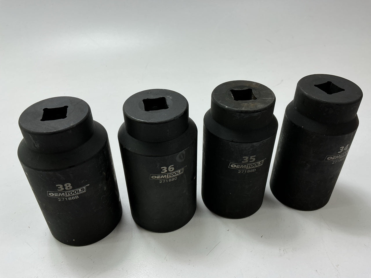 USED #26 OEM Tools 27188 Axle Nut Socket Set - 9 Piece 6 Pt 1/2 Drive Impact