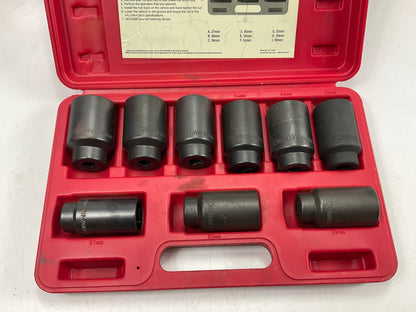 USED #28 OEM Tools 27188 Axle Nut Socket Set - 9 Piece 6 Pt 1/2 Drive Impact