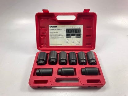 USED #30 OEM Tools 27188 Axle Nut Socket Set - 9 Piece 6 Pt 1/2 Drive Impact