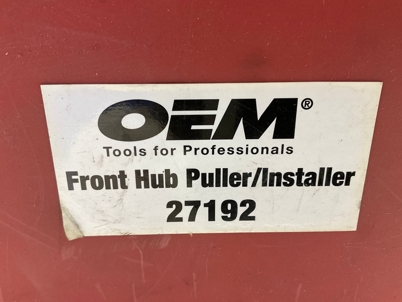 USED #21 OEM TOOLS 27192 Front Hub Puller Installer Tool Front Wheel Drive Axle