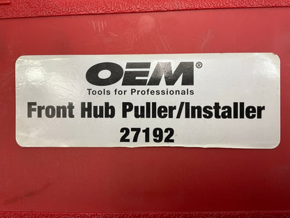 USED #40 OEM Tools 27192 Front Hub Puller Installer Front Wheel Drive Axle Shaft