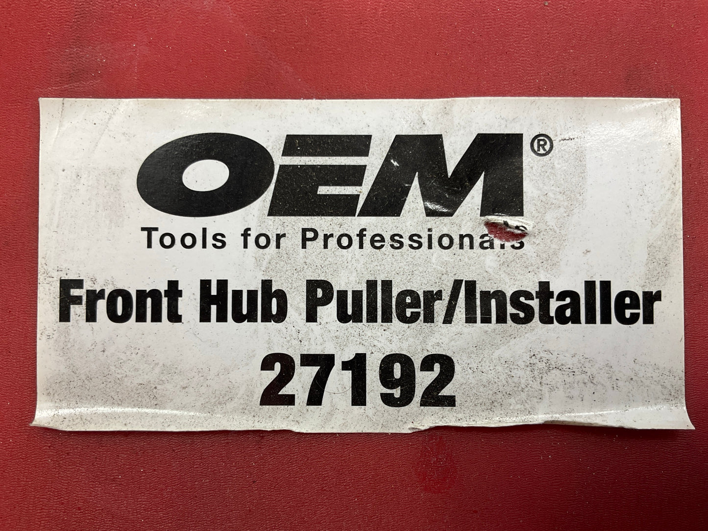 USED #41 OEM Tools 27192 Front Hub Puller Installer Front Wheel Drive Axle Shaft
