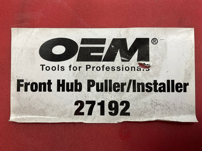 USED #41 OEM Tools 27192 Front Hub Puller Installer Front Wheel Drive Axle Shaft