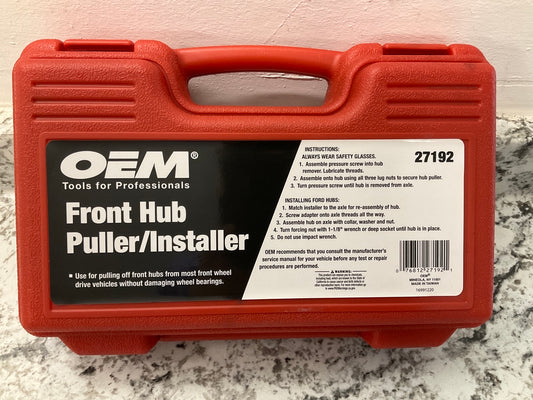 OEM TOOLS 27192 Front Hub Puller / Installer Tool Set Front Wheel Drive Axle FWD