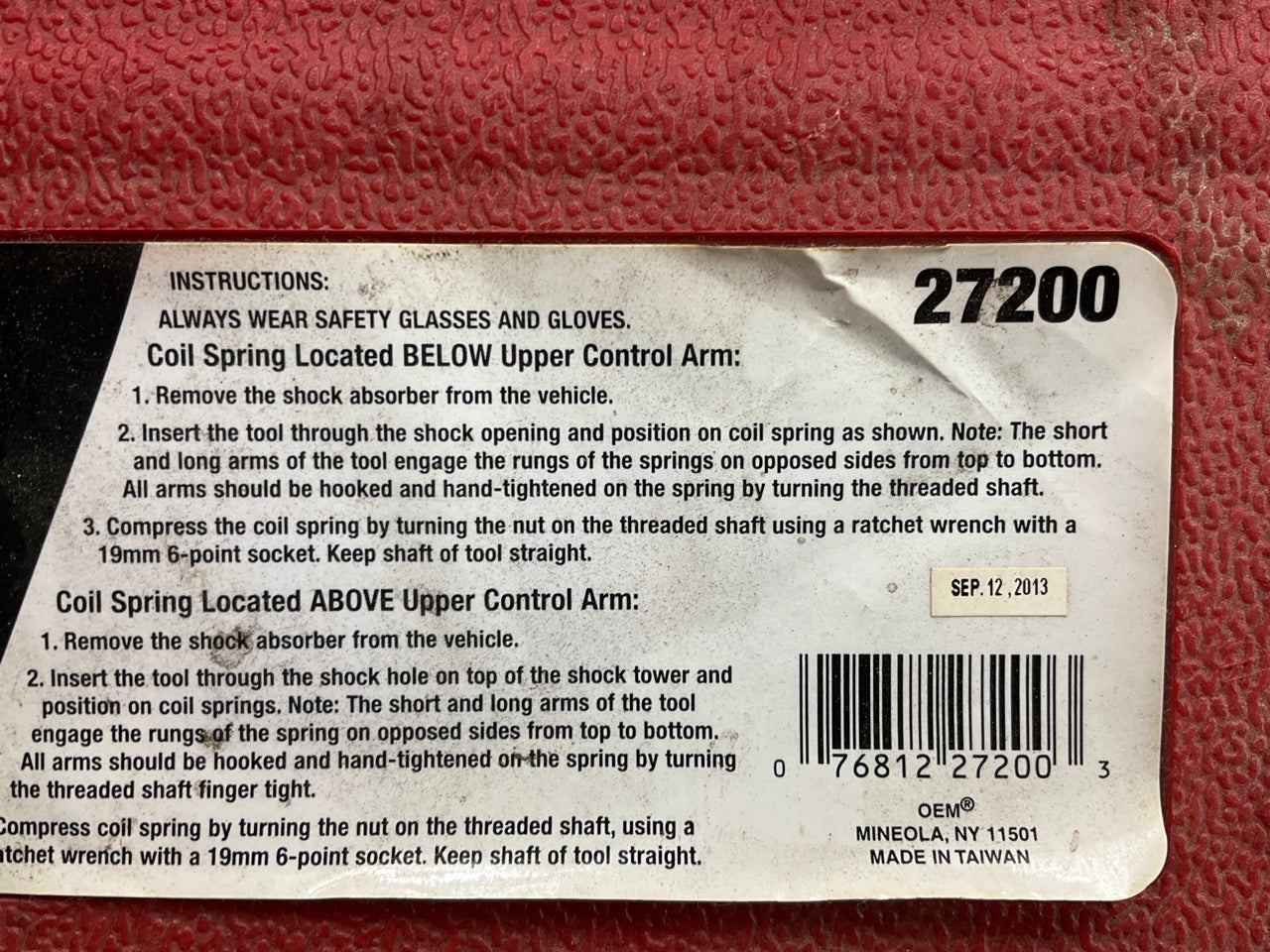 USED #26 OEM Tools 27200 Master Coil Spring Compressor Tool