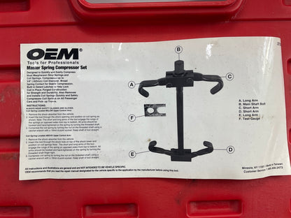 USED #52 OEM Tools 27200 Master Coil Spring Compressor Tool