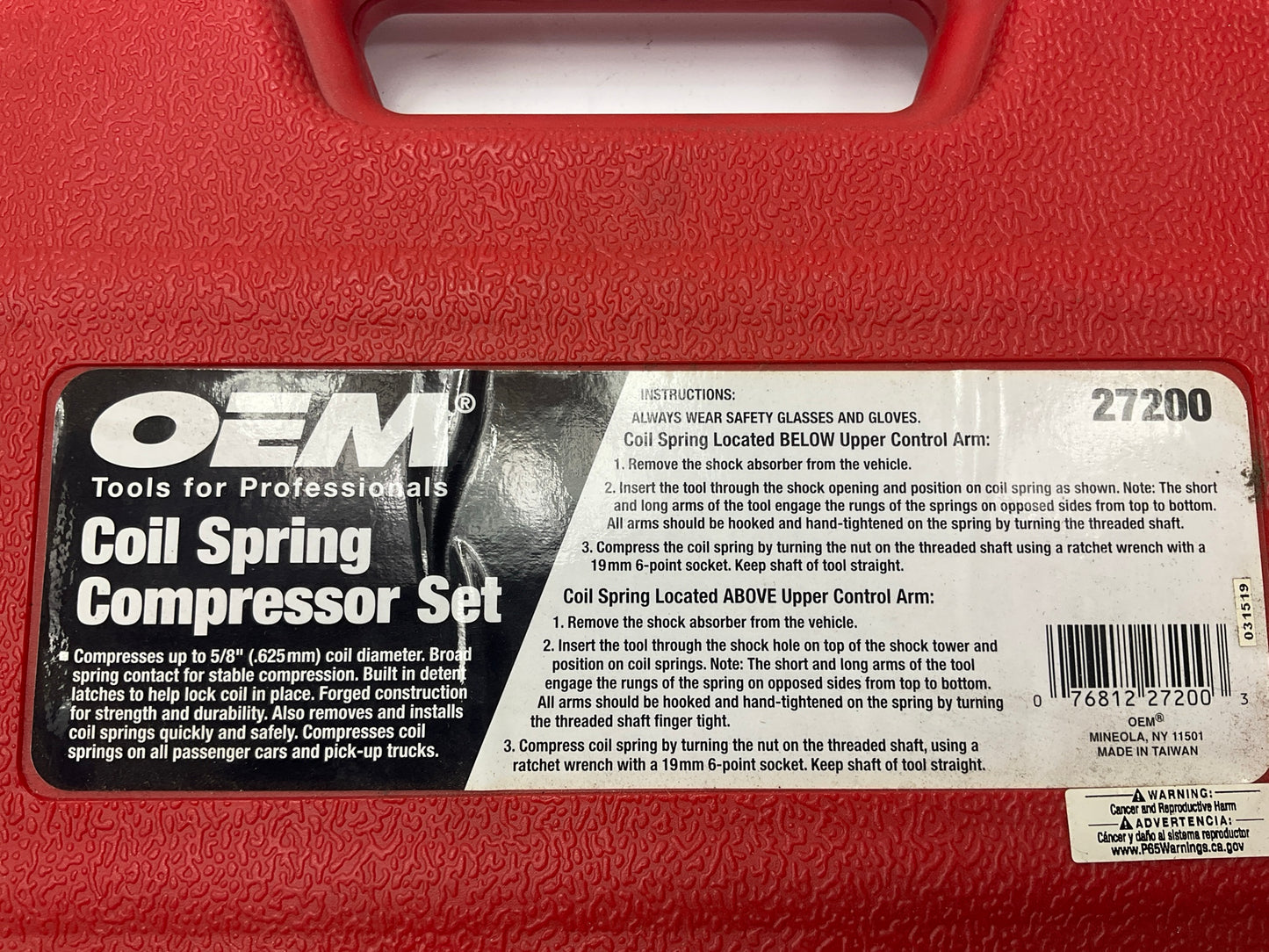BARELY USED #53 OEM Tools 27200 Master Coil Spring Compressor Tool