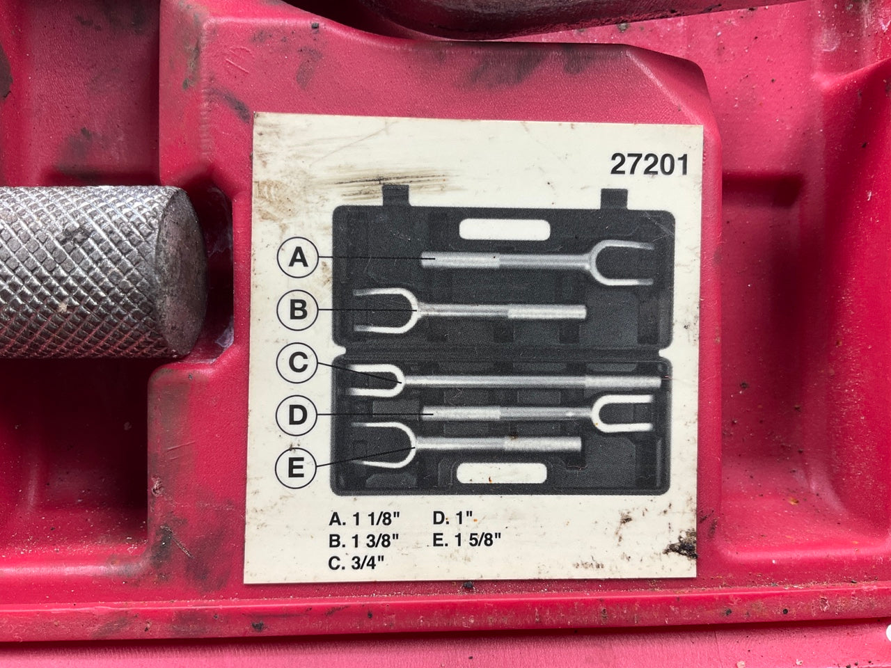 USED #26 OEM Tools 5-Piece Tie Rod Ball Joint Remover Separator Pickle Fork Tool