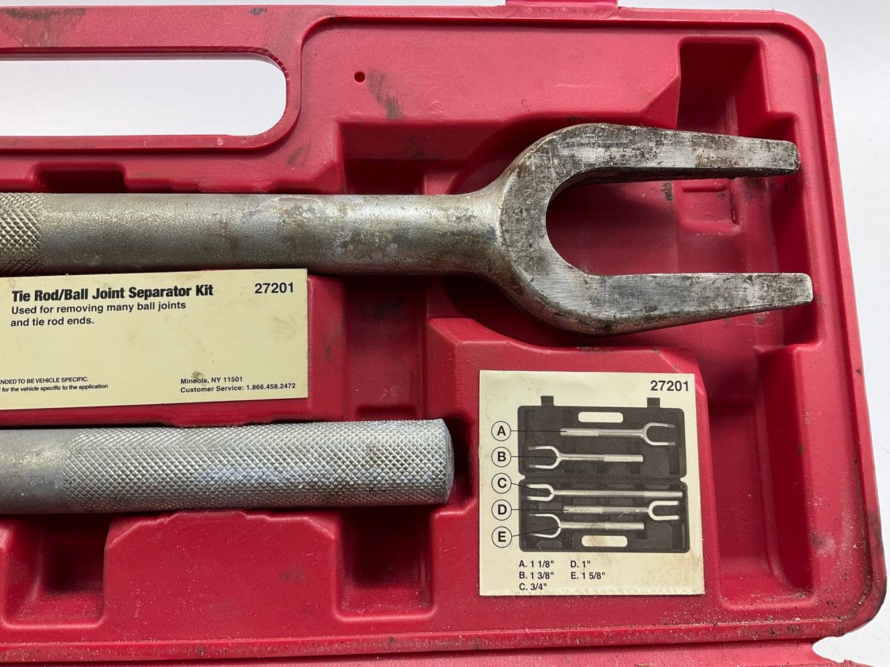 USED #29 OEM Tools 5-Piece Tie Rod Ball Joint Remover Separator Pickle Fork Tool