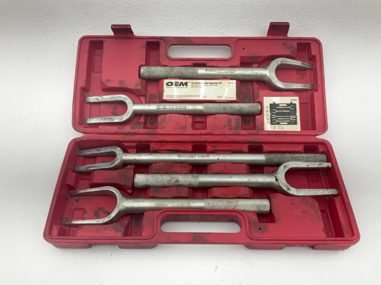 USED #30 OEM Tools 5-Piece Tie Rod Ball Joint Remover Separator Pickle Fork Tool