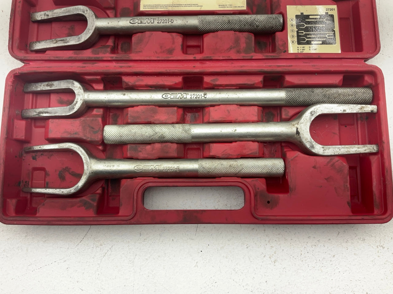 USED #30 OEM Tools 5-Piece Tie Rod Ball Joint Remover Separator Pickle Fork Tool