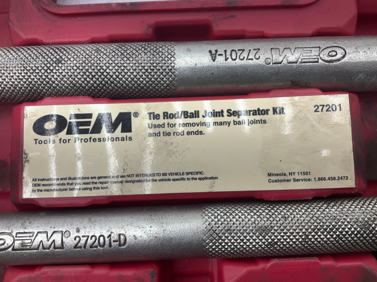 USED #30 OEM Tools 5-Piece Tie Rod Ball Joint Remover Separator Pickle Fork Tool