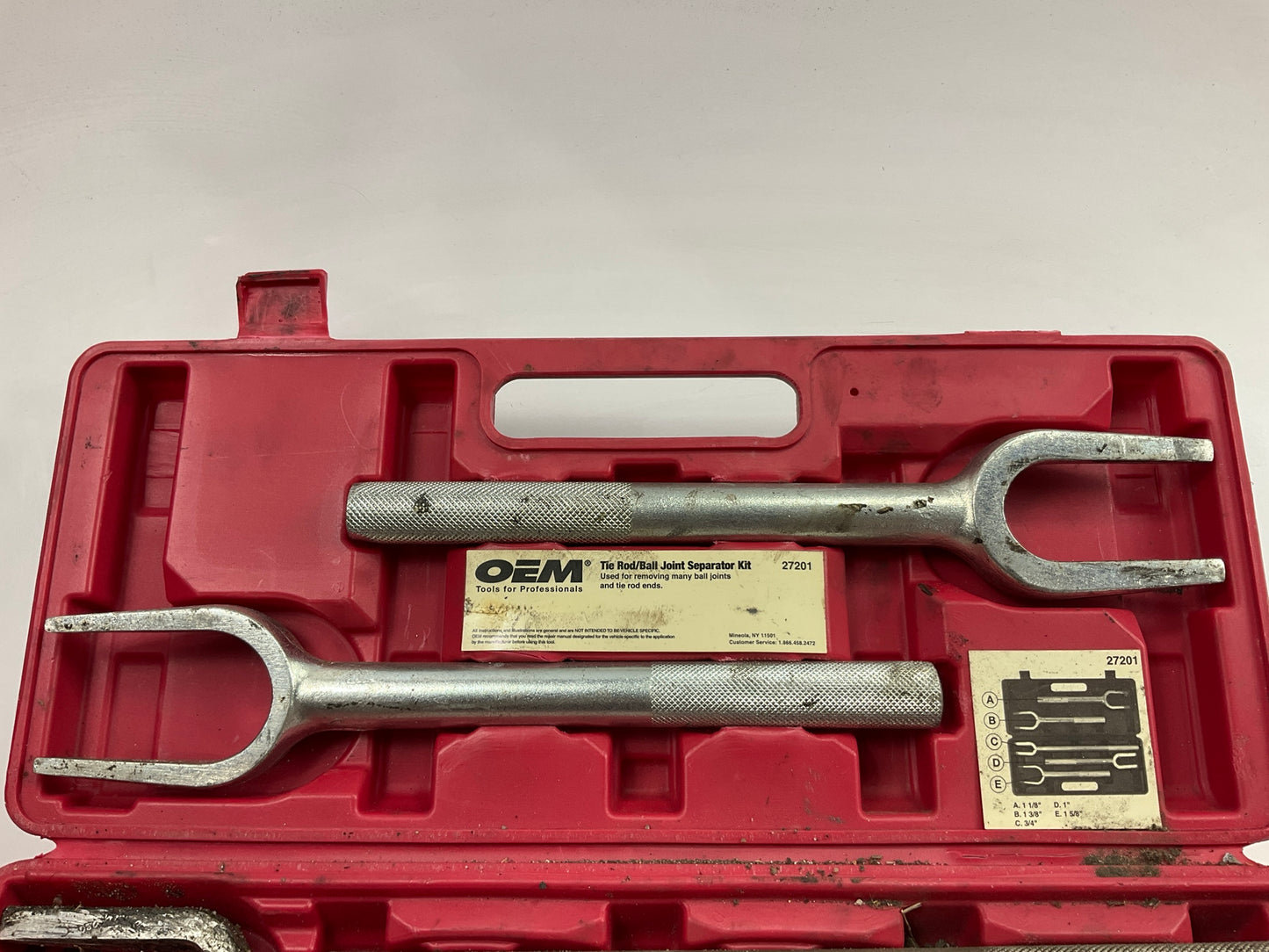 USED 39 - OEMTools 5-Piece Tie Rod Ball Joint Remover Separator Pickle Fork Tool