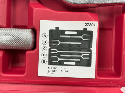USED #40 OEM Tools 5-Piece Tie Rod Ball Joint Remover Separator Pickle Fork Tool