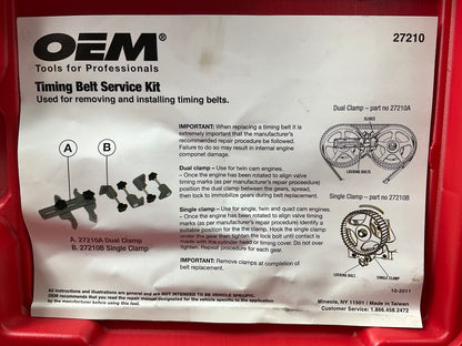 USED #16 - OEM TOOLS 27210 Timing Belt Service Kit Tool Set