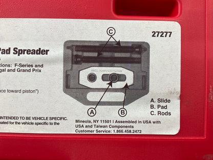 USED #19 - OEM Tools 27277 Dual / Single Disc Brake Caliper Piston Pad Spreader