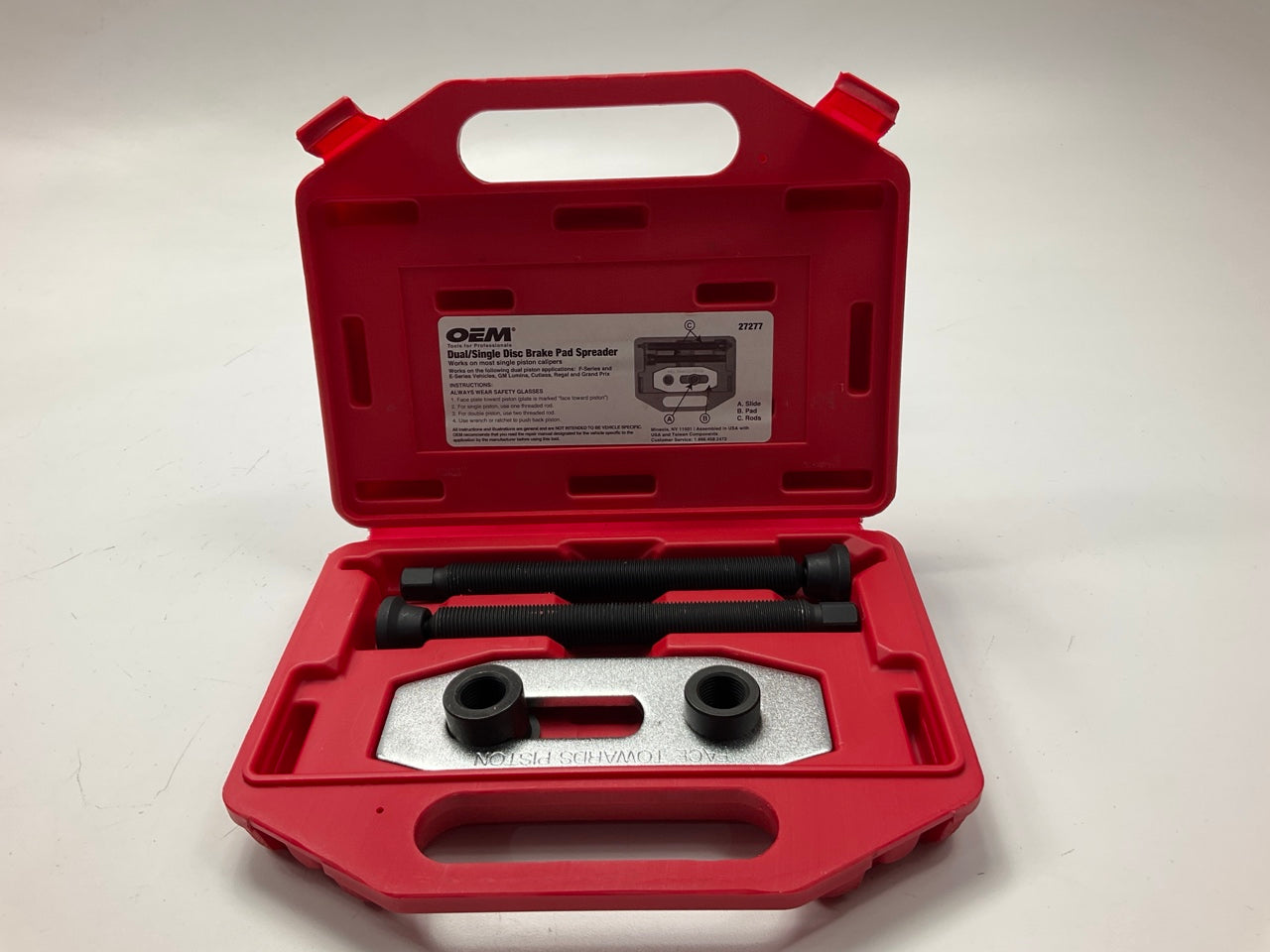 USED #21 - OEM Tools 27277 Dual / Single Disc Brake Caliper Piston Pad Spreader