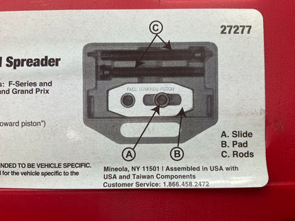 USED #31 - OEM Tools 27277 Dual / Single Disc Brake Caliper Piston Pad Spreader