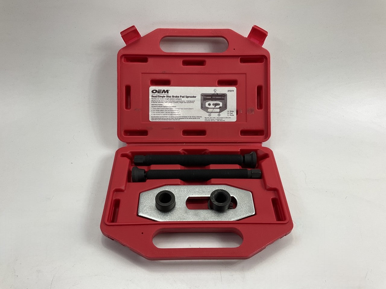 USED #32 - OEM Tools 27277 Dual / Single Disc Brake Caliper Piston Pad Spreader