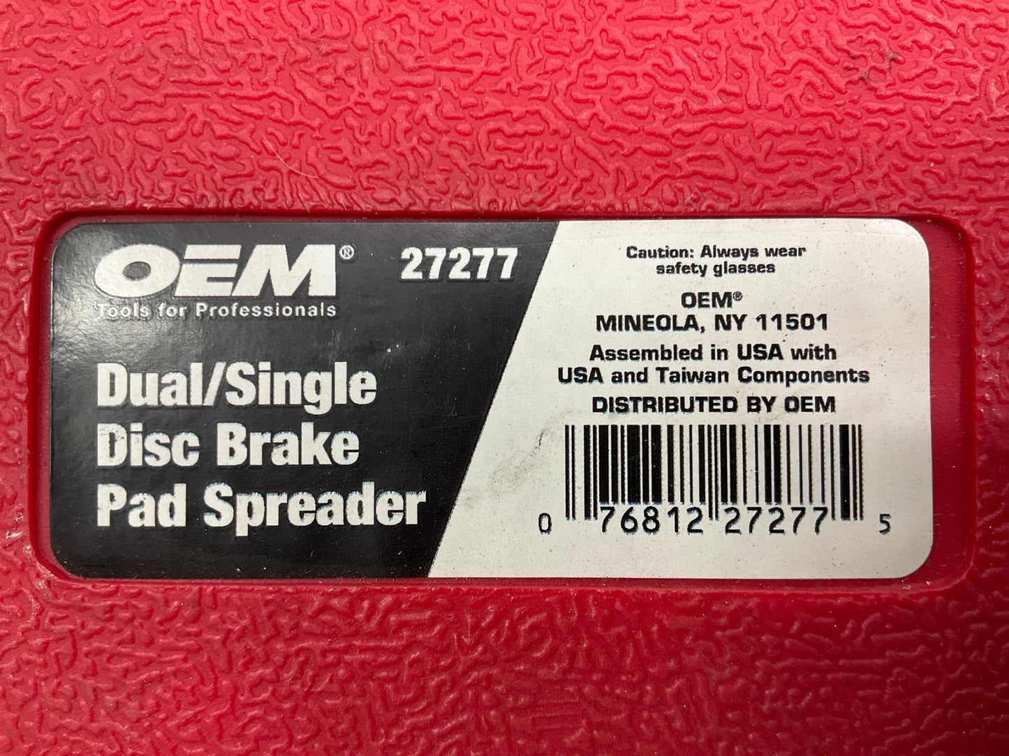 USED #38 - OEM Tools 27277 Dual / Single Disc Brake Caliper Piston Pad Spreader