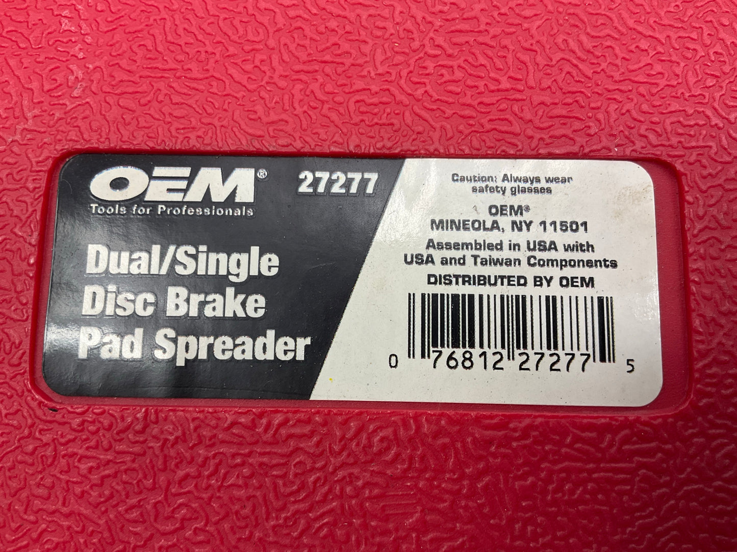 USED #40 - OEM Tools 27277 Dual / Single Disc Brake Caliper Piston Pad Spreader