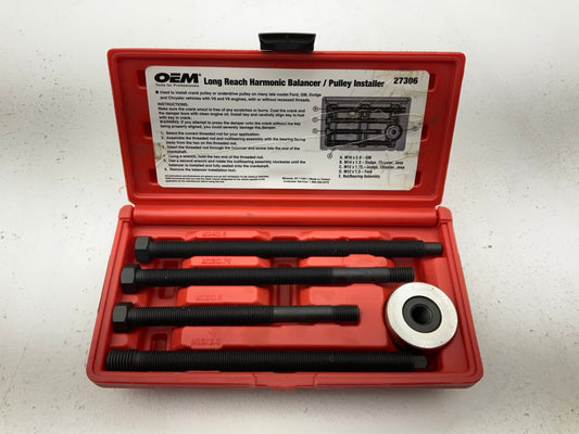 USED #25 - OEM TOOLS 27306 Long Reach Harmonic Balancer Crank Pulley Installer