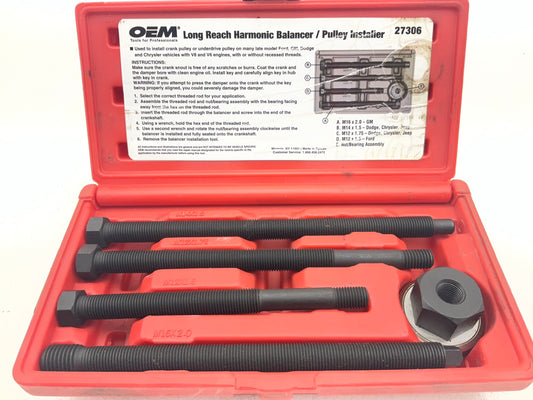 USED #26 - OEM TOOLS 27306 Long Reach Harmonic Balancer Crank Pulley Installer