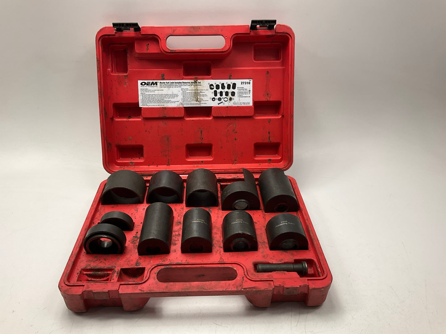 USED #10 OEM TOOLS 37310 Master Ball Joint Installer / Remover Adapter Tool Set