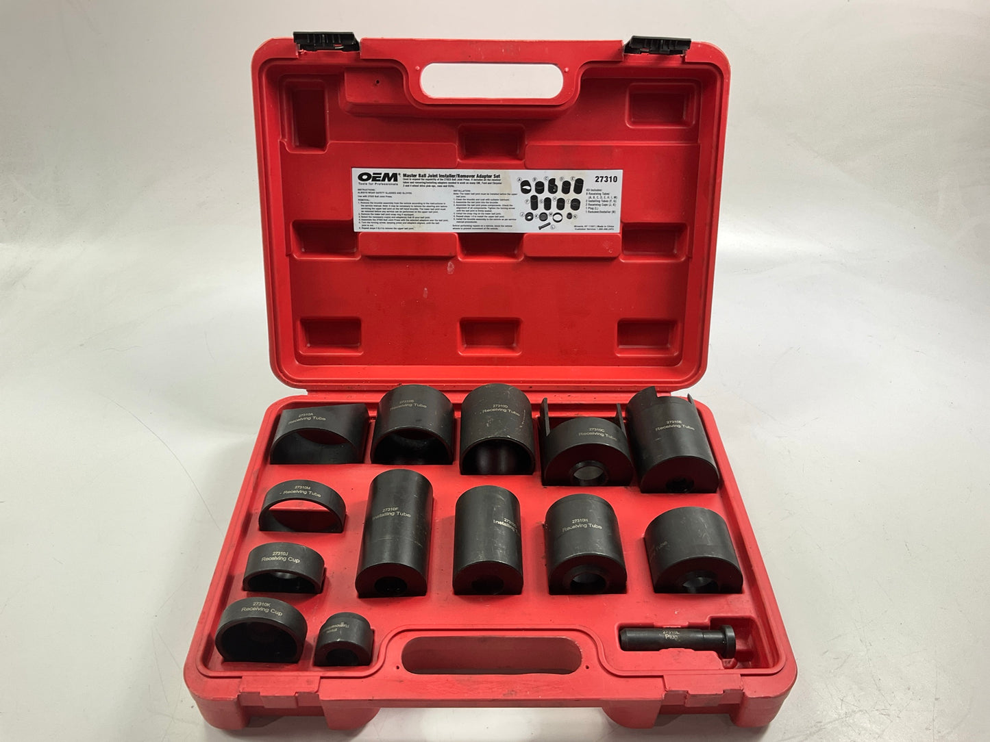 USED #13 OEM TOOLS 37310 Master Ball Joint Installer / Remover Adapter Tool Set