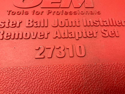 USED #14 OEM TOOLS 37310 Master Ball Joint Installer / Remover Adapter Tool Set