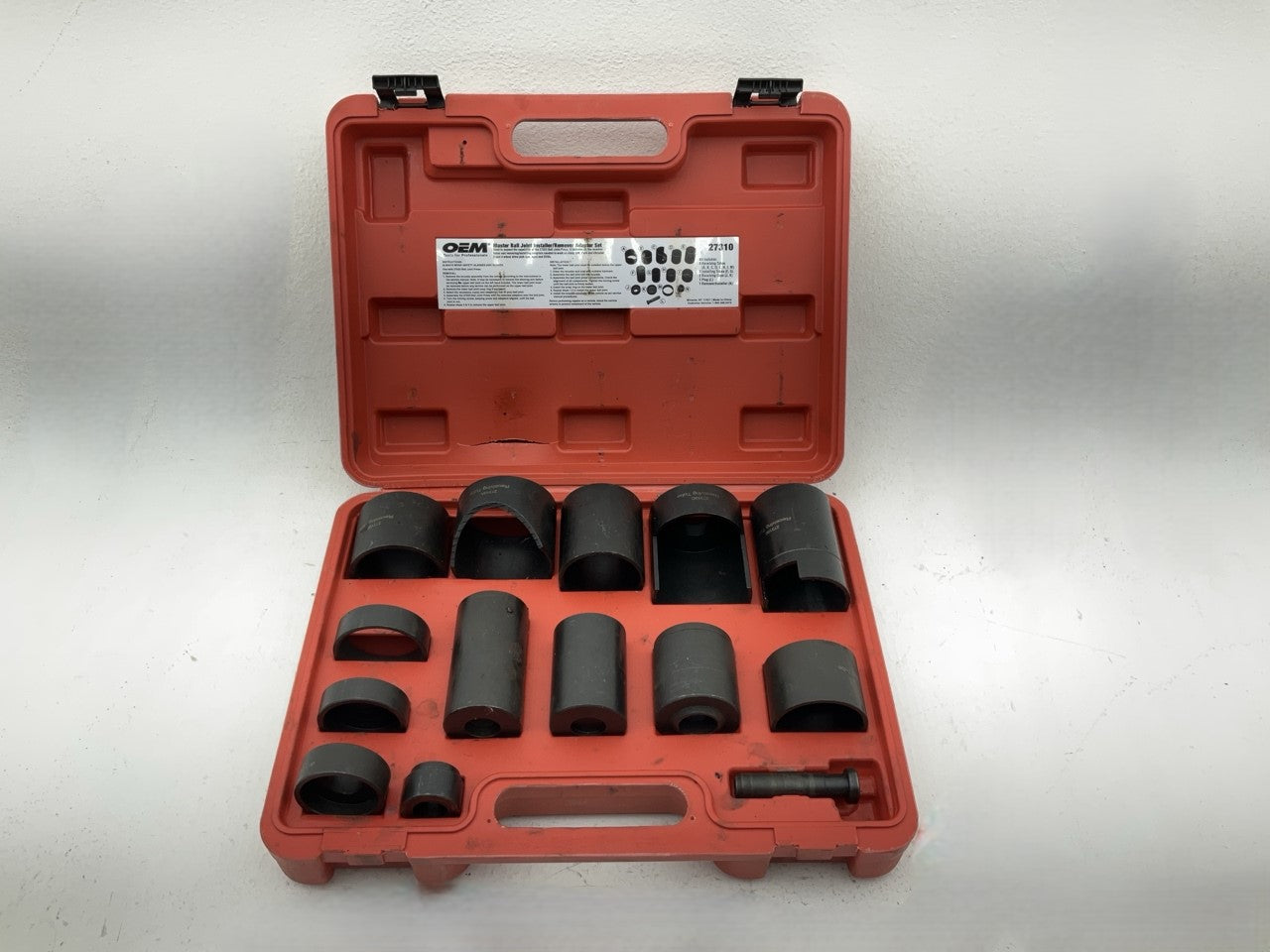 USED #15 OEM TOOLS 37310 Master Ball Joint Installer / Remover Adapter Tool Set