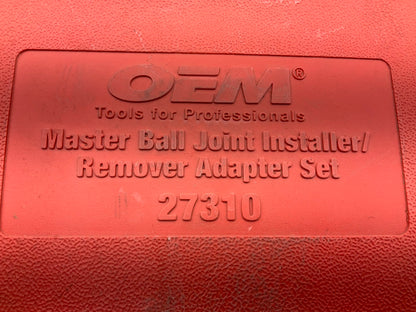 USED #15 OEM TOOLS 37310 Master Ball Joint Installer / Remover Adapter Tool Set