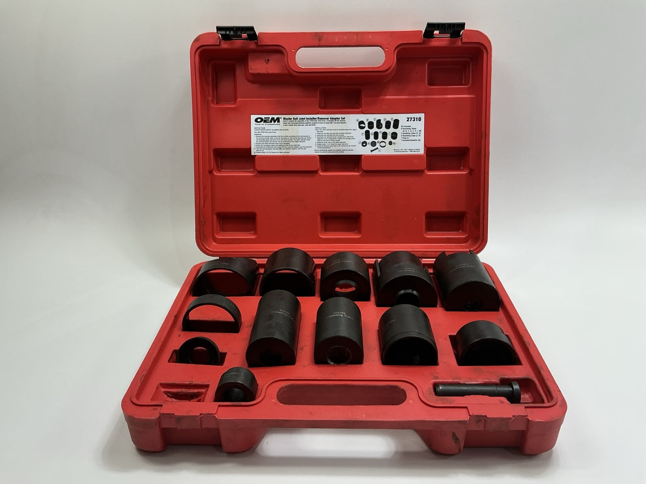 USED # 17 OEM TOOLS 37310 Master Ball Joint Installer / Remover Adapter Tool Set