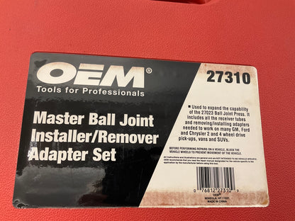 OEM TOOLS 27310 Master Ball Joint Installer / Remover Adapter Tool Set, 14 Piece