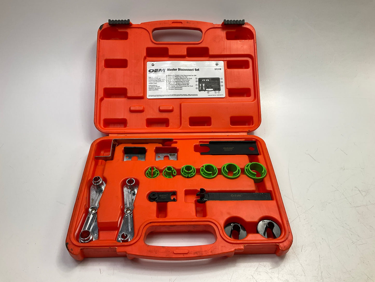 USED - OEMTOOLS 57318 Master Disconnect Tool Set: A/C, Fuel, Transmission Lines