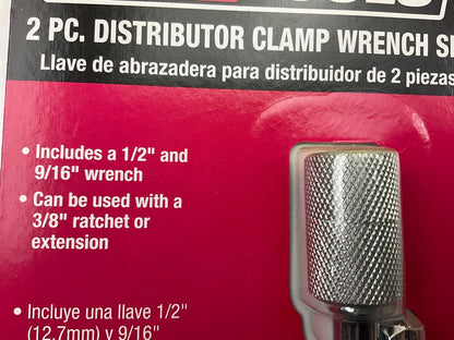 OEM Tools 70-035 2-PC Distributor Tool Clamp Wrench Set, SAE 9/16'' & 1/2''