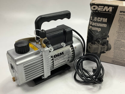 OIL LEAKED OUT - OEM Tools 90059-R-AZ 1.8 CFM Single Stage Vacuum Pump, 1/4'' HP