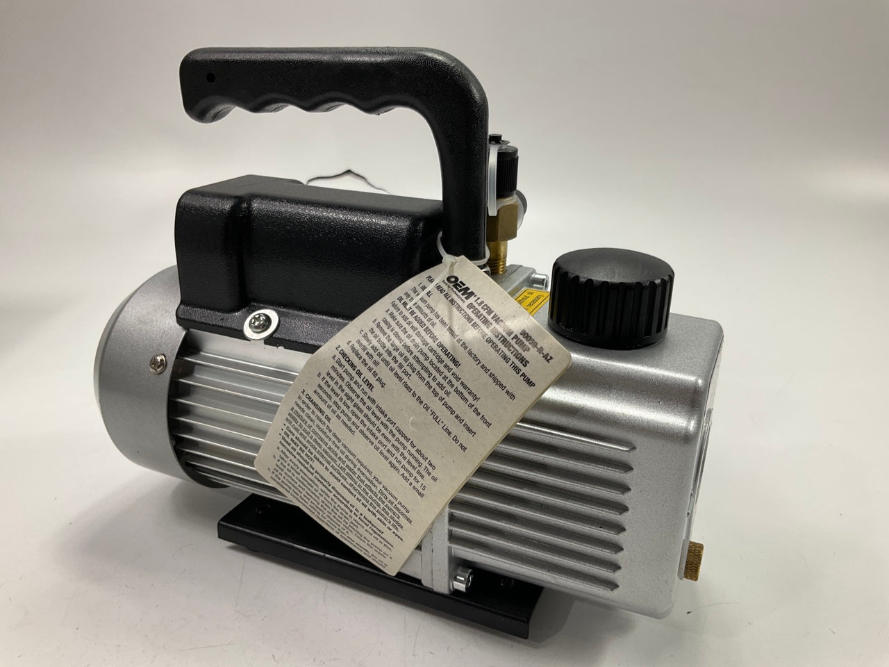 OIL LEAKED OUT - OEM Tools 90059-R-AZ 1.8 CFM Single Stage Vacuum Pump, 1/4'' HP