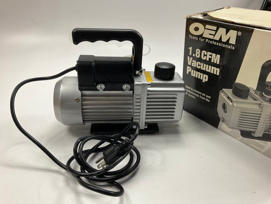 USED #3 - OEM Tools 90059-R-AZ 1.8 CFM Single Stage Vacuum Pump, 1/4'' HP, 110V