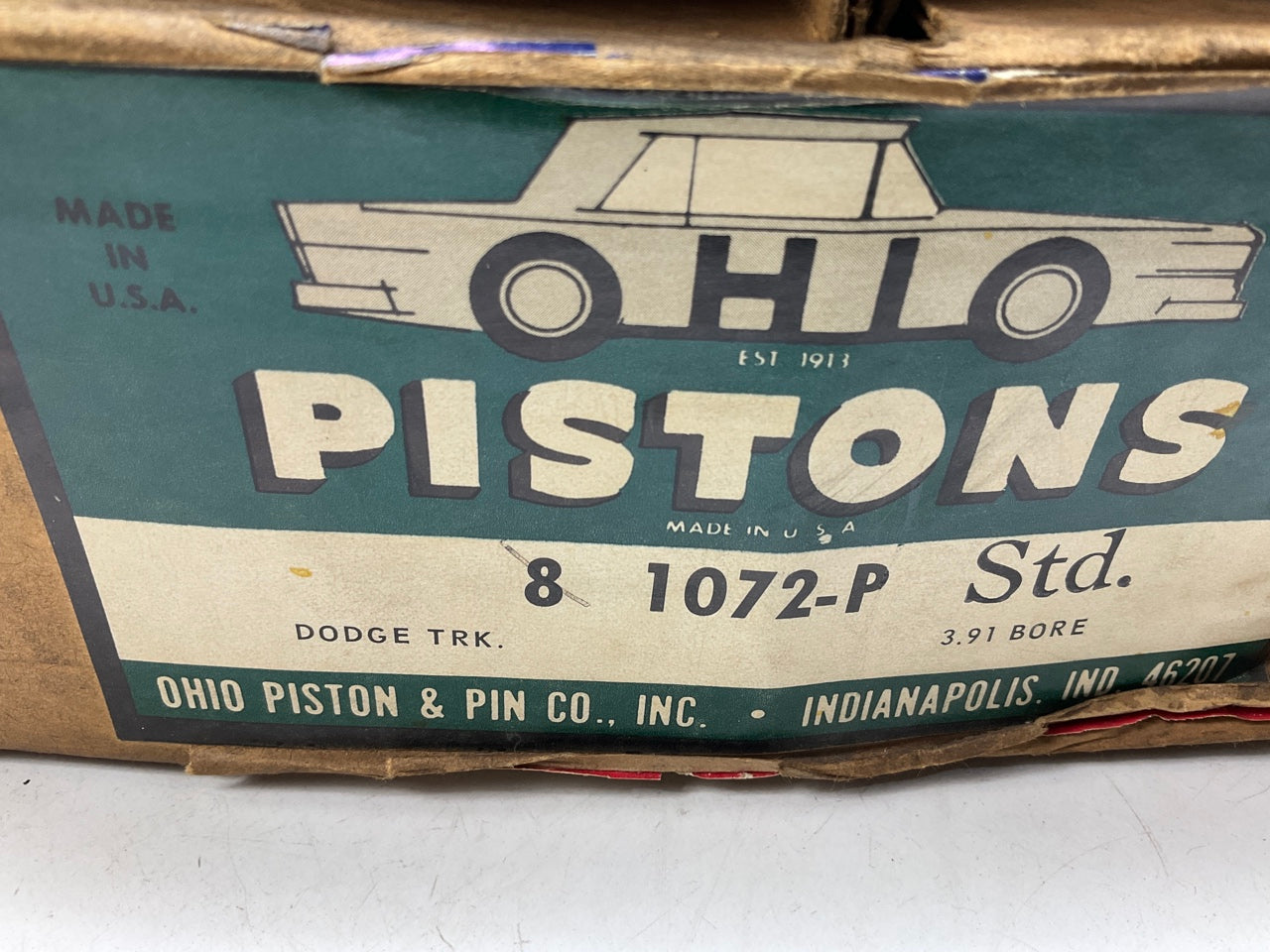 (8) Ohio 1072P Engine Piston - Standard For 1968-1978 Dodge 318-V8