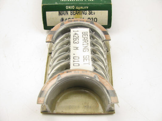 Ohio 14263M-010 Main Bearings .010'' 1967-90 GM 173 181 196 204 225 229 231 252