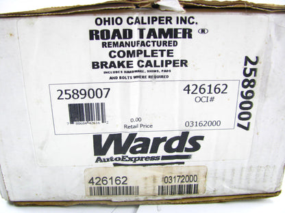 REMAN. Ohio REAR Brake Caliper Set & Brake Pads - 1988-1989 Buick Regal