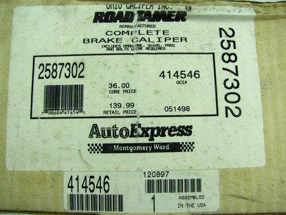 Remanufactured Ohio Caliper 414546 Front Disc Brake Caliper Set With Brake Pads